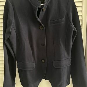 Banana Republic Black Blazer with Notched Lapels and Structured Shoulders